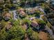 Aerial perspective of buildings nestled amongst lush greenery at 2522 Pine Ridge S Way # A2, Palm Harbor, FL 34684