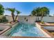 Close-up view of the community's charming water feature at 2522 Pine Ridge S Way # A2, Palm Harbor, FL 34684