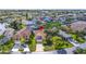 Bird's-eye view of home and neighborhood, highlighting location and proximity to water at 6316 Spoonbill Dr, New Port Richey, FL 34652