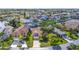 Aerial view of house and neighborhood at 6316 Spoonbill Dr, New Port Richey, FL 34652