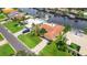 Aerial view showcasing the home's waterfront location at 2044 Montana Ne Ave, St Petersburg, FL 33703