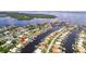 Aerial view showcasing the property's waterfront location at 2044 Montana Ne Ave, St Petersburg, FL 33703