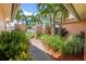 Landscaped walkway leading to the home's entrance at 2044 Montana Ne Ave, St Petersburg, FL 33703