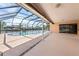 Covered patio overlooking the pool and canal at 2044 Montana Ne Ave, St Petersburg, FL 33703