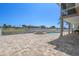 Relaxing pool and spa with paver patio and canal views at 3448 Triggerfish Dr, Hernando Beach, FL 34607