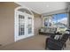 Spacious screened porch with water views and French doors at 3448 Triggerfish Dr, Hernando Beach, FL 34607