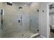 Spacious walk-in shower with glass enclosure at 3448 Triggerfish Dr, Hernando Beach, FL 34607