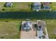Bird's-eye view of waterfront property and canal at 3448 Triggerfish Dr, Hernando Beach, FL 34607