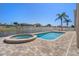 Enjoy this beautiful pool and spa with ample patio space at 3448 Triggerfish Dr, Hernando Beach, FL 34607