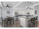 Modern kitchen featuring stainless steel appliances and an island at 3448 Triggerfish Dr, Hernando Beach, FL 34607