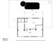 Floor plan displays a large room, bath, patio, and garage at 3448 Triggerfish Dr, Hernando Beach, FL 34607