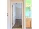 Open door view into a carpeted bedroom at 1183 Mystic Ct, Spring Hill, FL 34609