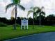Riverside Park entrance sign, welcoming visitors to a scenic community space at 4201 Avanti Cir, New Port Richey, FL 34655