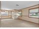 Spacious dining room with neutral walls and carpeted floor at 7208 Clouchester Ct, Hudson, FL 34667