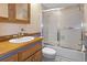 Clean bathroom with a tub and shower at 7208 Clouchester Ct, Hudson, FL 34667