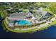 Community pool and clubhouse at 1633 Arbor Knoll Loop, Trinity, FL 34655