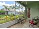 Relaxing screened porch overlooking backyard at 12200 Putter Green Ct, New Port Richey, FL 34654