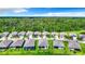 Aerial view of houses, lush green landscape, and a peaceful atmosphere at 19492 Fort King Run, Brooksville, FL 34601