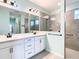Double vanity bathroom with large shower at 19492 Fort King Run, Brooksville, FL 34601