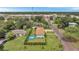 Aerial view of home with pool and nearby stores at 800 61St N St, St Petersburg, FL 33710