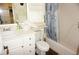 Clean bathroom with shower/tub combo and vanity at 20861 Haulover Cv # C4, Lutz, FL 33558