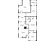 Detailed floor plan showcasing the layout of the house with labeled rooms and dimensions at 6635 Stewart N Ave, St Petersburg, FL 33702
