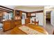 Efficient kitchen with wood cabinets, ample counter space, and an eat-in area at 7504 Cypress Knee Dr, Hudson, FL 34667