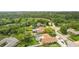 Aerial view of house, pool, and backyard at 7504 Cypress Knee Dr, Hudson, FL 34667