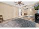 Spacious bedroom with mirrored closet doors and tile flooring at 7504 Cypress Knee Dr, Hudson, FL 34667