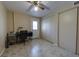 Bright home office features built-in storage and exterior access at 6642 Stewart N Ave, St Petersburg, FL 33702