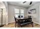Dining area with hardwood floors and a ceiling fan at 6635 Stewart N Ave, St Petersburg, FL 33702
