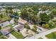 Aerial view highlighting the home's waterfront access and surroundings at 14904 Old Dixie Hwy, Hudson, FL 34667