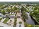 Aerial view showing home's waterfront location and neighborhood at 14904 Old Dixie Hwy, Hudson, FL 34667