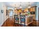 Gourmet kitchen with granite countertops and custom wood cabinets at 9943 Milano Dr, Trinity, FL 34655