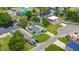 Aerial view of waterfront home with canal access and boat parking at 3178 Sea Grape Dr, Hernando Beach, FL 34607
