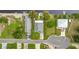 Aerial view showcasing a single-Gathering home's location and landscaping at 3178 Sea Grape Dr, Hernando Beach, FL 34607