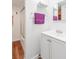 Clean bathroom with shower/tub combo and vanity at 9140 & 9130 Peony St, New Port Richey, FL 34654