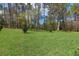 Beautiful backyard with lush lawn and mature trees creating a serene, private setting at 3898 Southern Valley Loop, Brooksville, FL 34601