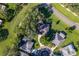 Aerial view showing home's location in a neighborhood at 7076 Pond View Ct, Spring Hill, FL 34606