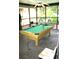 Screened-in game room with pool table at 9338 Prevatt Ln, Hudson, FL 34667