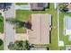 Housetop view showcasing roofline and landscaping at 3849 Claremont Dr, New Port Richey, FL 34652