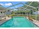 Inviting screened pool with ample surrounding space for relaxation at 3077 Ardenwood Dr, Spring Hill, FL 34609