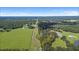 Aerial view of expansive property with large home, and lush green pastures at 18101 Mason Smith Rd, Brooksville, FL 34604