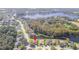 Aerial view showing home location in a quiet residential neighborhood at 13931 Chandron Dr, Odessa, FL 33556