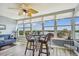 Sunroom boasts stunning water views and ample natural light at 1847 Shore S Dr # 614, South Pasadena, FL 33707