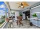Sunroom features water views, a table, and chairs at 1847 Shore S Dr # 614, South Pasadena, FL 33707
