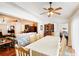 Dining room with large table, and views into the living room at 8088 Spanish Oak Dr, Spring Hill, FL 34606