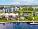 Aerial view of waterfront community and marina at 2424 W Tampa Bay Blvd # L-302, Tampa, FL 33607