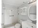 Clean bathroom with shower, toilet and white vanity at 2424 W Tampa Bay Blvd # L-302, Tampa, FL 33607