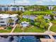 Aerial view of waterfront community with hot tub at 2424 W Tampa Bay Blvd # L-302, Tampa, FL 33607